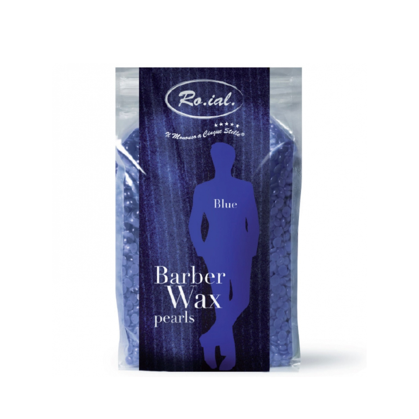 Ro.Ial vosek za depilacijo v granulah za brivce - Barber Wax Blue 800g