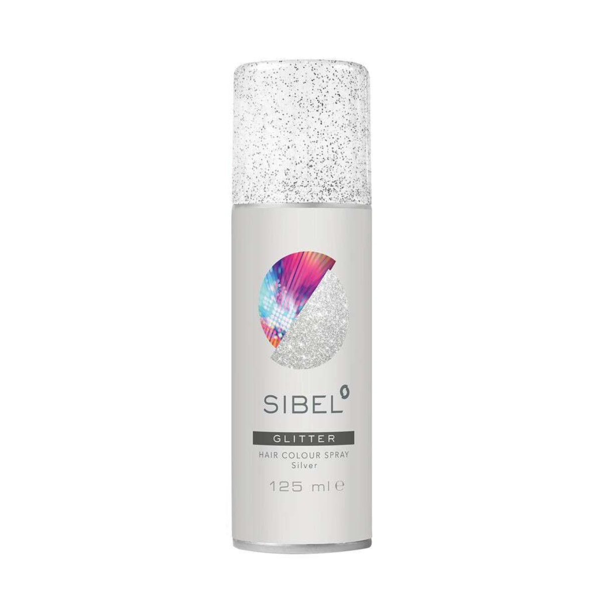 Sprej z bleščicami za lase 125 ml - srebrn