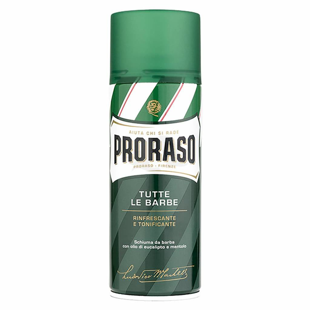 Proraso hidratantna pena za britje z mentolom - zelena 400ml