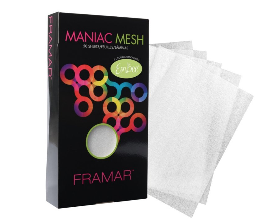Framar penasta folija za pramena Maniac Mesh - 50 kos