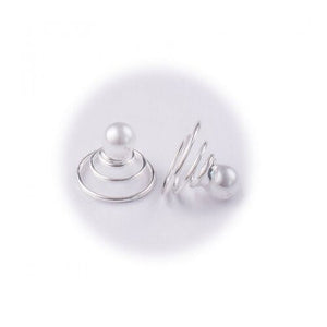 Dekoracija/špirale za lase Pearl 6kos